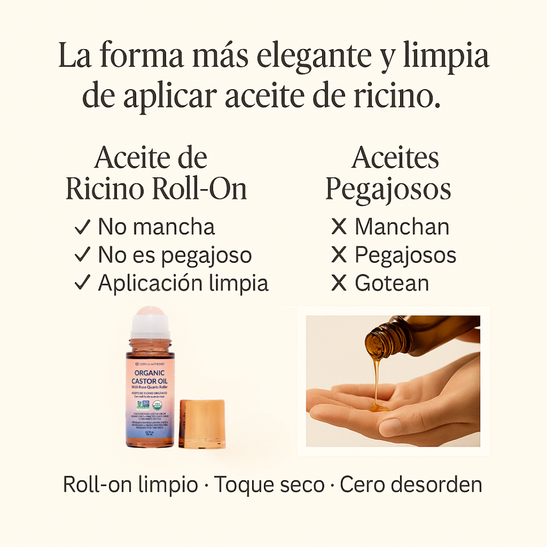 Roll-on Drenante de Ricino Orgánico