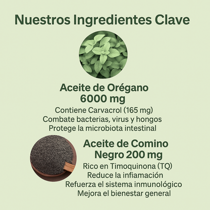 Cápsulas de orégano 150 + 150 Gratis
